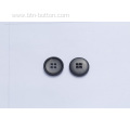 Black horn buttons for clothing